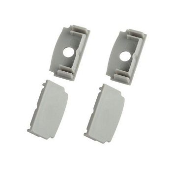 Набор заглушек 6114-3 для профиля 6114 2шт глухие 2шт с отверстием Эра Б0062815