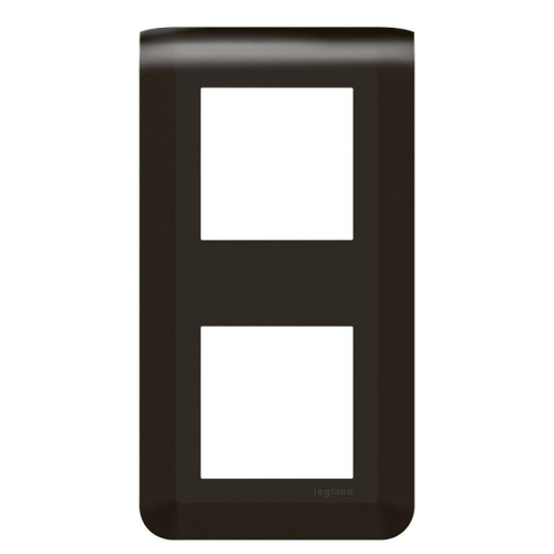 Рамка 2х2мод. Mosaic верт. черн. Leg 079062L