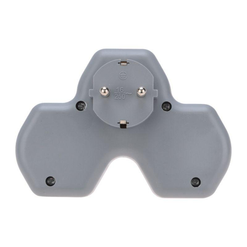 Разветвитель 2-м 16А + USB-A + USB-C с заземл. защ. шторки бел. Rexant 11-1253