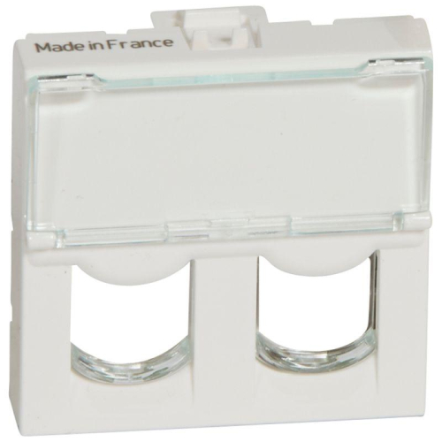 Панель лицевая для двойнконнектора SystimAX Mosaic NEW бел. Leg 078603