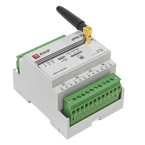 Контроллер базовый ePRO 24 удаленного управления 6вх/4вых 230В WiFi GSM с внешней антенной PROxima EKF ePRO-6-4-230-WG1