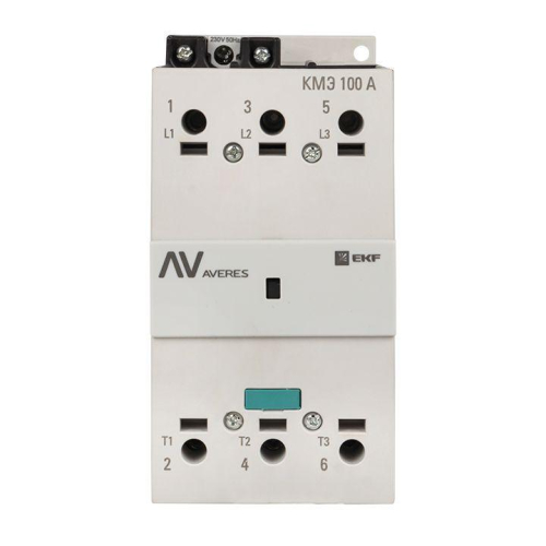 Контактор КМЭ 100А кат. 230В AC AVERES EKF ctr-s-100-00-230-av