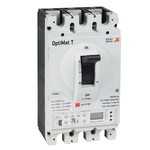 Выключатель автоматический 3п 100А OptiMat T400S ETE КЭАЗ 373099