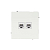 Розетка компьютерная 2-м KANT RJ45 кат.6A без шторки бел. магнолия DKC 7000674
