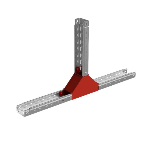 Отвод для лотка Т-образ. вертикал. вверх 50х400мм "ПЛЮС" HD85 КМ PL18194