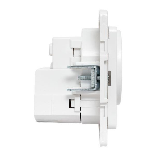 Розетка 1-м СП Стокгольм 16А USB A+C с заземл. защ. шторки винтов. клеммы механизм бел. EKF EYR16-2USB-typeA-typeC