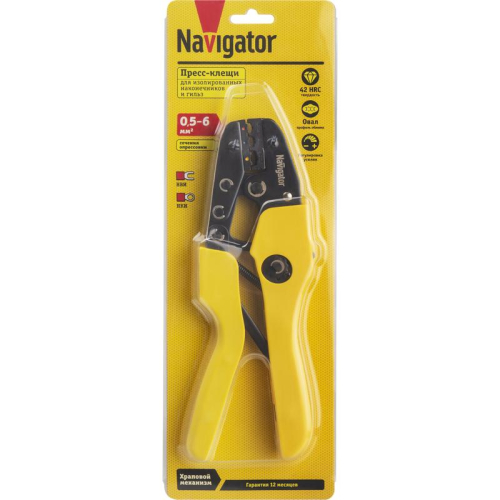 Пресс-клещи 80 384 NHT-Pki01 для изолированных 6кв.мм Navigator 80384