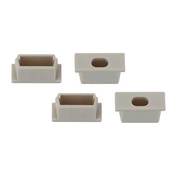 Набор заглушек 1506-3B для профиля CAB262 4 сквозн. (500/24000) Эра Б0039439