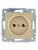 Розетка VESNA без заземл. ПБТ зол. LEZARD 742-3688-121B