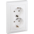 Розетка 2-м СП Valena 16А IP20 2х2P+E с заземл. немецк. стандарт на винтах в сборе бел. Leg 774400 Розетка 2-м СП Valena 16А IP20 2х2P+E с заземл. немецк. стандарт на винтах в сборе бел. Leg 774400