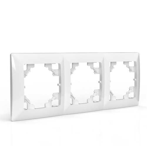 Рамка 3-м AVA бел. TOKOV LIGHT TKL-AV-RM3-C01