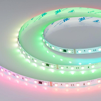 Лента светодиодная DMX-B60-10mm 24V RGB-PX6 14Вт/м IP20 5060 бегущий огонь (уп.5м) Arlight 039183