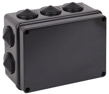 Коробка Тусо распаячная для ОП 150х110х70мм без гермовводов УХЛ1 черн. Ruvinil 67053Ч