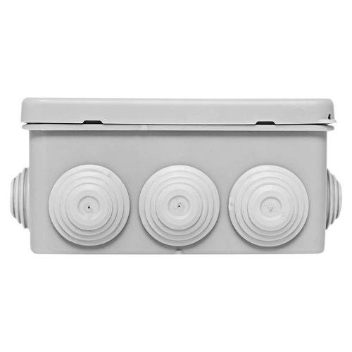 Коробка распаячная КМР-030-014 с крышкой 100х100х50 10 мембранных вводов IP55 EKF plc-kmr-030-014