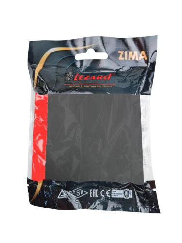 Кнопка звонка СП ZIMA IP20 безвинт. зажим черн. бархат LEZARD 704-4288-103QC