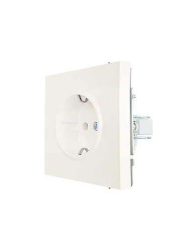 Розетка 1-мест. с/з ПБТ СП ZIMA IP20 16А безвинт. зажим слон. кость LEZARD 704-9088-122BQC