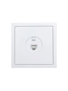Розетка компьютерная 1-м СП ZIMA IP20 кат.5 механизм бел. LEZARD 704-0288-139