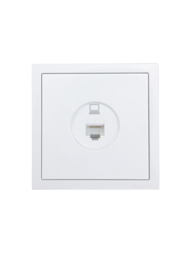 Розетка компьютерная 1-м СП ZIMA IP20 кат.5 механизм бел. LEZARD 704-0288-139