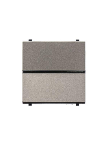 Механизм переключателя проходного 1-кл. 2мод. СП Zenit 16А IP20 с клавишей шампань ABB 2CLA221000N1901