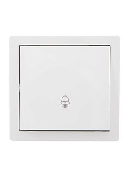 Кнопка звонка ОП LETO бел. LEZARD 752-0200-103