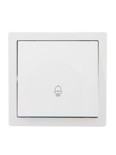 Кнопка звонка ОП LETO бел. LEZARD 752-0200-103