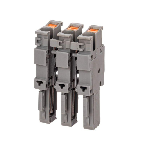 Штекер наборный "центральный" зажим push-in 1 точка подключения 2.5кв.мм сер. DKC VPR-P-2.5-M