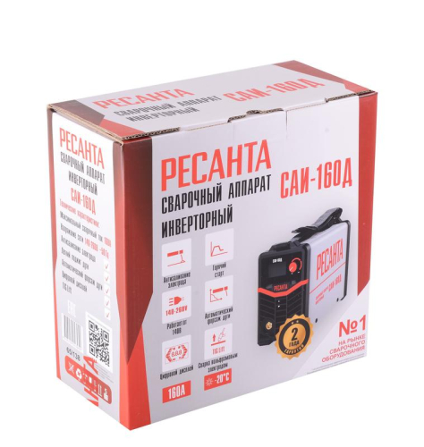 Аппарат сварочный инверторный САИ-160Д Ресанта 65/138