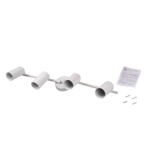 Светильник PCL-0504 4xGU10 IP20 230В WH настен./потолочн. декор. под лампу JazzWay 5066748