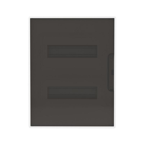 Щиток встраиваемый FRAME 24мод с тонированной дверцей с 4 шинами PEN (2шт на 8 отверст. и 2шт на 6 отверст.) бел. DKC F24B1WD