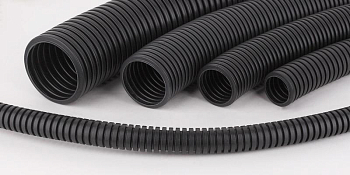 Труба гофрированная ПВХ легкая d16мм с протяжкой черн. (уп.100м) Ruvinil 11601Ч