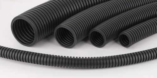 Труба гофрированная ПВХ легкая d50мм с протяжкой черн. (уп.15м) Ruvinil 15001Ч