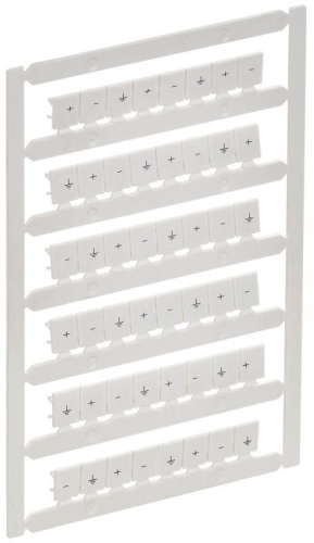 Маркер для CTS 6кв.мм/CP 10кв.мм "+; -; зазем." ARMAFIX IEK AF-CT10D-M-006-23