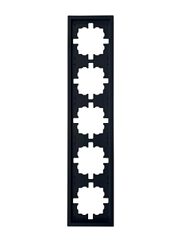 Рамка 5-м ZIMA горизонт. черн. бархат LEZARD 704-4200-150
