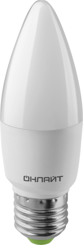 Лампа светодиодная 90 540 OLL-C37-13-230-2.7К-E27-FR 13Вт свеча 2700К E27 90-240В PRO ОНЛАЙТ 90540