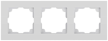 Рамка для розеток и выключателей Intro Accent 6-503-01 на 3 поста СУ бел. Intro Б0063737