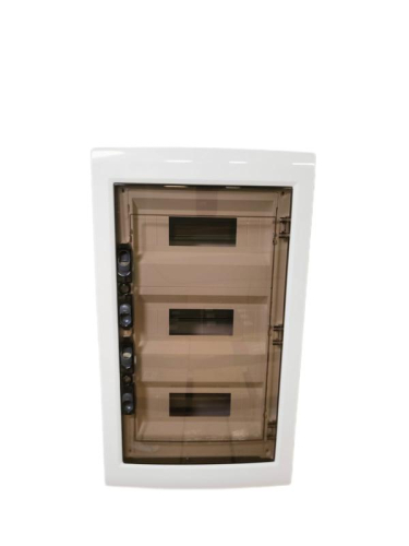 Корпус щита распределительного для модульного оборудования 36M(12х3) навесной прозр. затемненная дверца Cetinkaya Pano CP30936