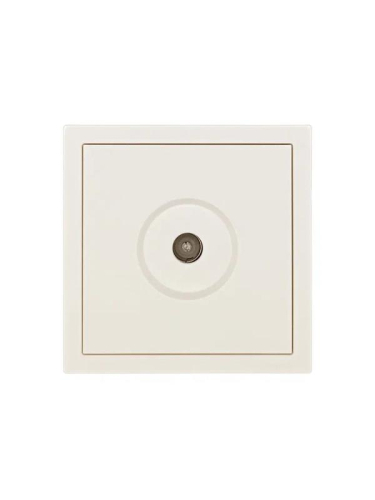 Розетка ТВ оконечная СП ZIMA IP20 слон. кость LEZARD 704-9088-130