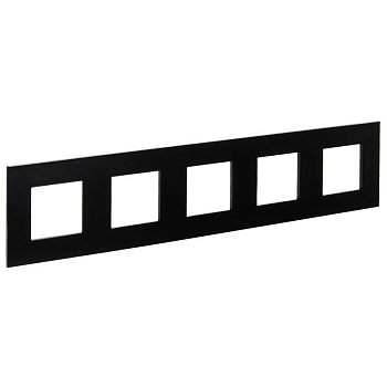 Рамка 5-м SKANDY SK-F35Bl металл черн. IEK SK-M52-M-K02