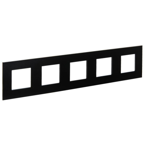 Рамка 5-м SKANDY SK-F35Bl металл черн. IEK SK-M52-M-K02