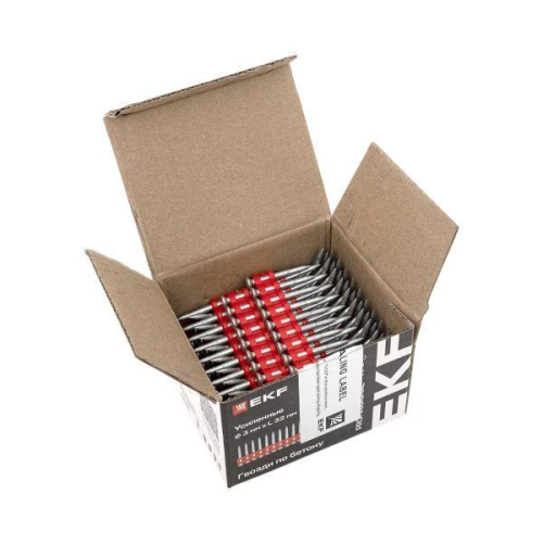 Гвозди кованые по бетону металлу Bullet Type d3мм дл.32мм цинкование (уп.250шт) EKF cpn-3032bp