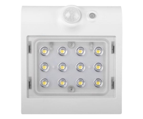 Светильник светодиодный SLR-W03-wh 1.5Вт 6000/3000К IP65 220лм настенный датчики движения/освещенности на солнечн. батарее 1х18650 (Li-Ion 1200мА.ч в компл.) бел. ФАZА 5033399