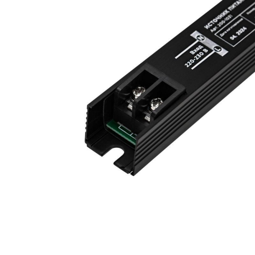 Источник питания (драйвер) 12В 24Вт IP20 с разъемами под винт ультратонкий Rexant 200-1031