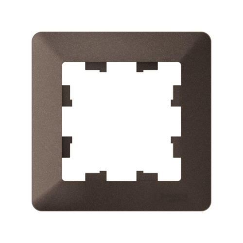 Рамка 1-м AtlasDesign Air мокко/дым. черн. SE ATN220601