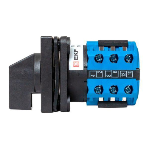 Переключатель кулачковый ПК-1-64 10А для вольтметра IP65 EKF pk-1-64-10-65
