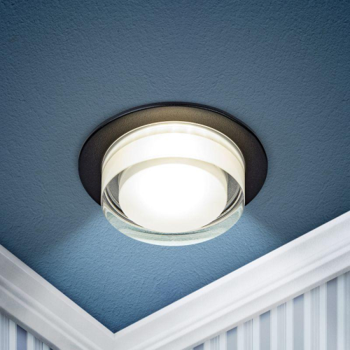 Светильник декоративный DK107 BK MR16 GU5.3 встраив. черн. ЭРА Б0058397