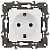 Розетка 1-м СП Эра Elegance 14-2102-01 16А IP20 16AX 250В 2P+E Schuko защ. шторки бел. Эра Б0034272