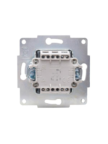 Выключатель 2-кл. СП Vesna механизм жемчуж./бел. перламутр. LEZARD 742-3088-101