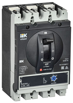 Выключатель автоматический в литом корпусе 3п G 50кА 160А расцепитель электромагн. регулируемый ARMAT IEK AR-MCCB-3G-050-0160A-MTUC