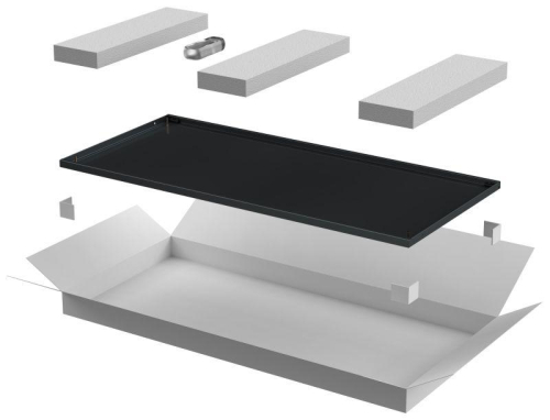 Дверь металлическая для шкафа LINEA E 24U 600мм черн. ITK LE05-24U6X-DM