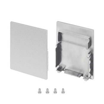 Заглушка SL-LINE-4050-3L-LOW глухая пластик (комплект) Arlight 044674